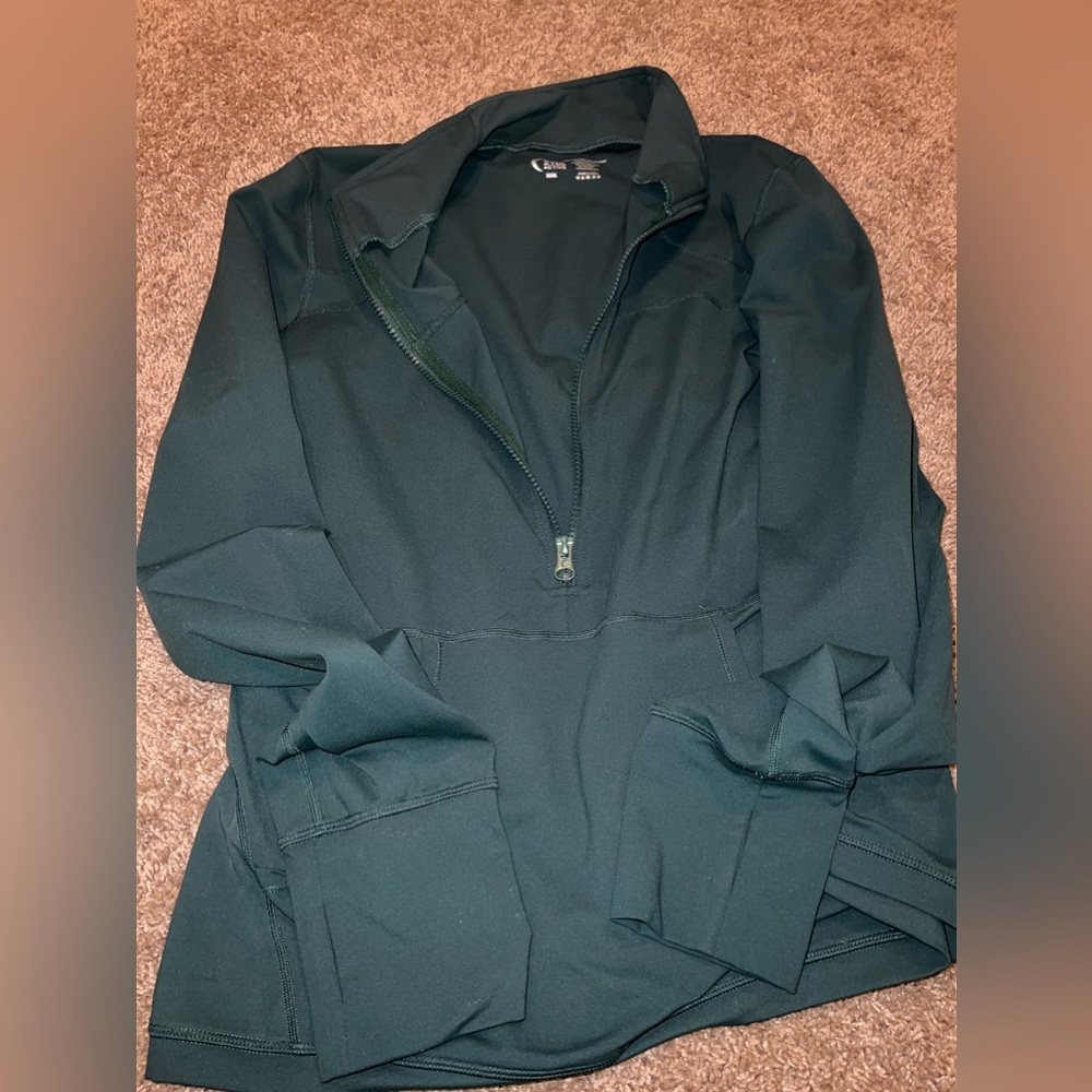 Zyia Active long sleeve 3/4 zip Forest Green size XXXL